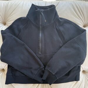 LULULEMON Women’s Scuba Oversized Funnel-Neck Half Zip Black M/L